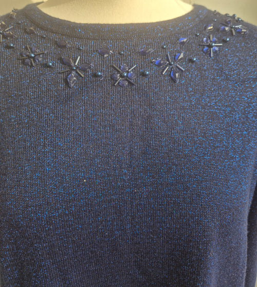Bonmarché Embellished Neckline Jumper (M) SH